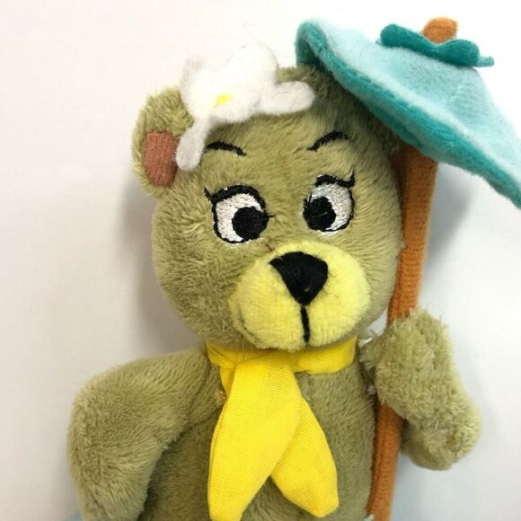 hanna barbera yogi bear cindy girlfriend plush umbrella 8 inch stuffed animal - Picture 3 of 9